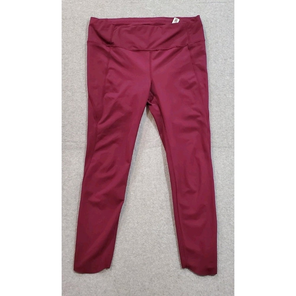 Athleta‎ Women's Velocity 7/8 Leggings Magenta Purple, Zip Pocket, Size Medium